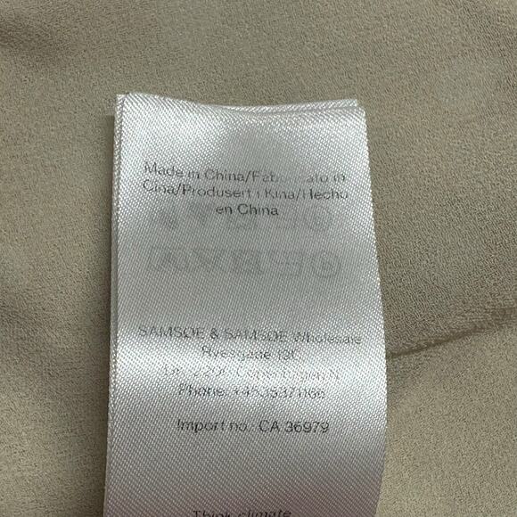 Samsoe Samsoe Dress Womens Small Britt Short Sleeve Wrap Mini Rice Doodle Dot - Picture 9 of 9